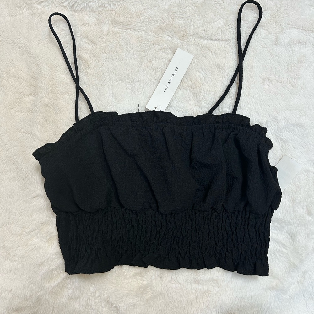 Black crop top